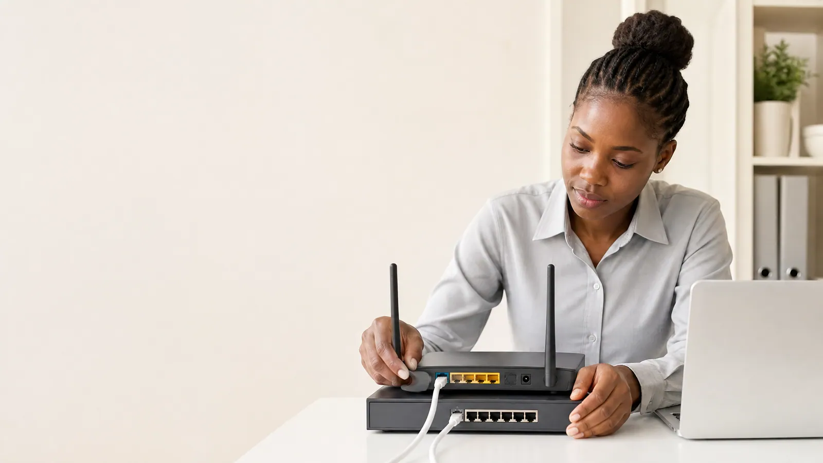 Network equipment installed for a home and office connection