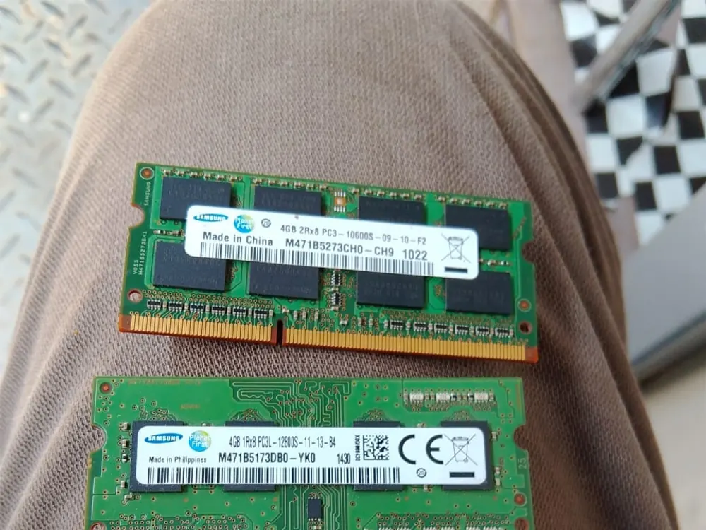 Samsung DDR3 and DDR3L laptop memory modules