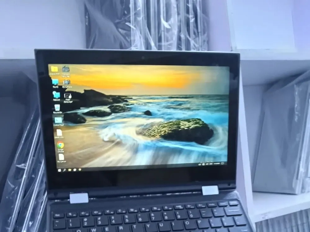 Lenovo ThinkPad Yoga convertible 2-in-1 laptop with the screen folded back